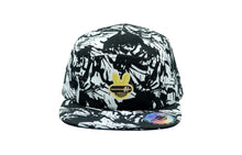 Lade das Bild in den Galerie-Viewer, SIXTY-SIX Black and white splash ink flat brim hat
