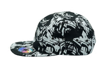 Lade das Bild in den Galerie-Viewer, SIXTY-SIX Black and white splash ink flat brim hat
