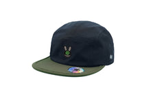 Lade das Bild in den Galerie-Viewer, SIXTY-SIX Retro black and green five-piece flat brim hat
