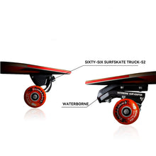 Lade das Bild in den Galerie-Viewer, SIXTY-SIX Dual system  Surf Skateboard Red Flame Beetle
