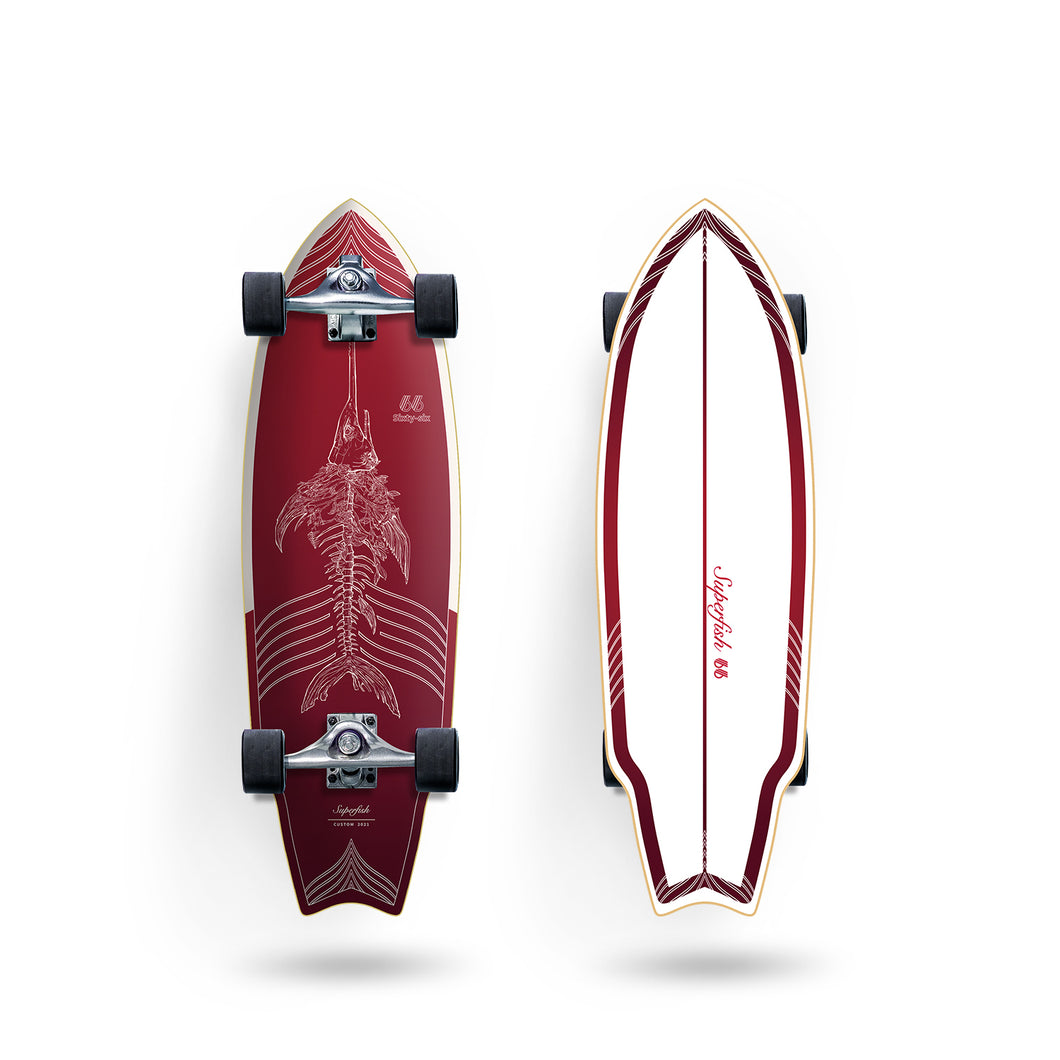 Sixty-Six Surfskate SUPER FISH（red）
